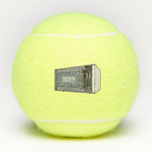 Pelotas De Tenis Ilustracion personalizado de microondas