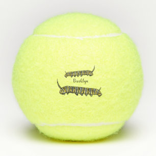 Pelotas De Tenis Ilustracion personalizado de oruga monarca