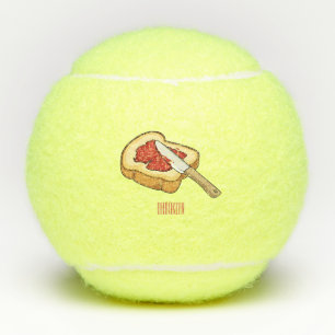 Pelotas De Tenis Ilustracion personalizado de pan y mermelada