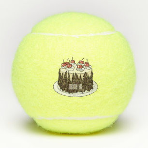 Pelotas De Tenis Ilustracion personalizado de pasteles de la Selva