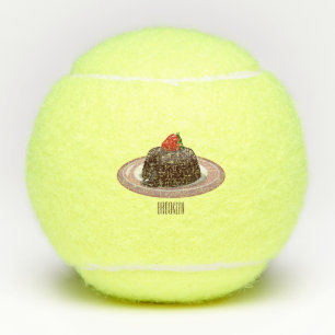 Pelotas De Tenis Ilustracion personalizado de pastelitos de lava de