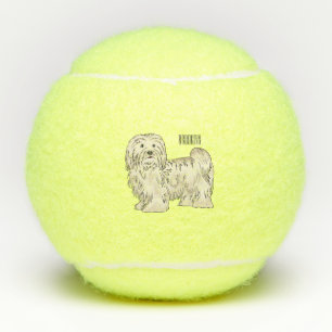 Pelotas De Tenis Ilustracion personalizado de perro de La Habana