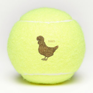 Pelotas De Tenis Ilustracion personalizado de pollo polaco Chamois