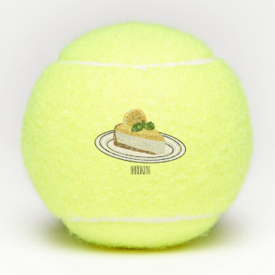 Pelotas De Tenis Ilustracion personalizado de queso de limón