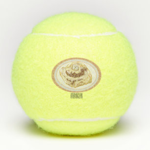 Pelotas De Tenis Ilustracion personalizado de rollo de canela