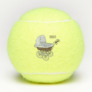 Pelotas De Tenis Ilustracion personalizado de Stroller