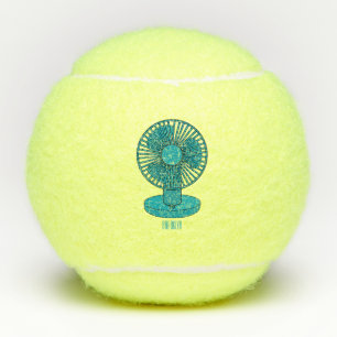 Pelotas De Tenis Ilustracion personalizado de ventilador