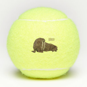 Pelotas De Tenis Ilustracion personalizado de Walrus