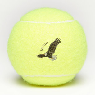 Pelotas De Tenis Ilustracion personalizado del águila calva