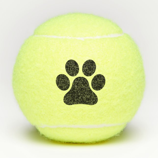 Pelotas De Tenis Impresión de la pata (Anverso)