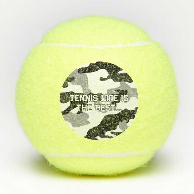 Pelotas De Tenis Impresión del camuflaje gris urbano nº 15 (Anverso)
