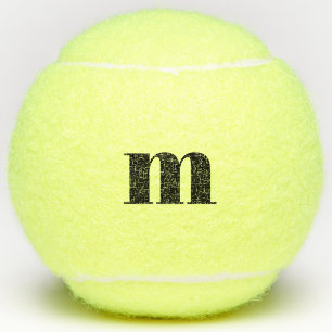 Pelotas De Tenis Inicial de Monograma Personalizado