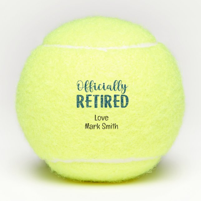 Pelotas De Tenis Jubilación para jugador de tenis (Anverso)
