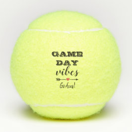 Pelotas De Tenis Juego Día Vibes Team Heart Nombre personalizado de