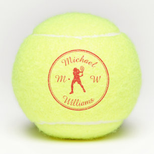 Pelotas De Tenis Jugador de tenis de deporte personalizado Silueta 