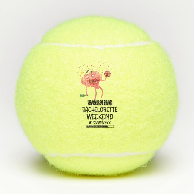 Pelotas De Tenis Jugadora de tenis Bachelorette (Anverso)