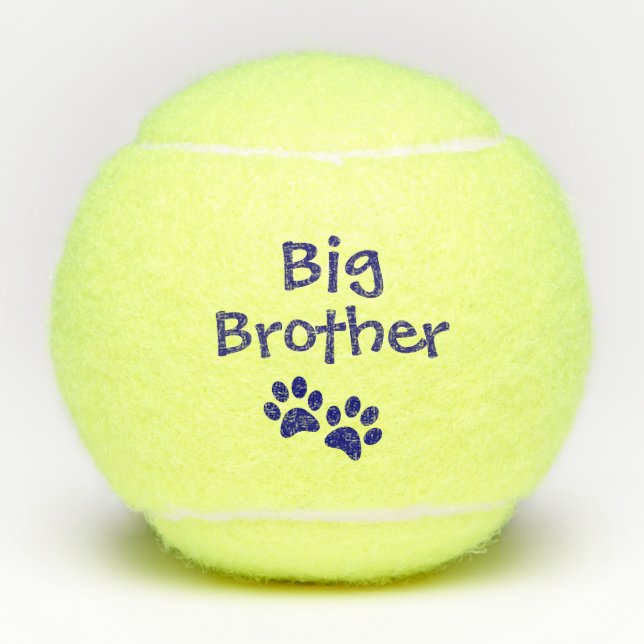 Pelotas De Tenis Juguete azul del gato del perro casero de hermano (Anverso)