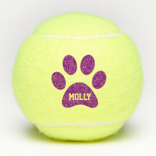 Pelotas De Tenis Juguete conocido personalizado impresión púrpura