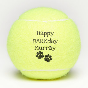 Pelotas De Tenis Juguete feliz negro del perro casero del