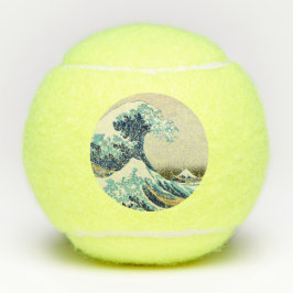 Pelotas De Tenis Katsushika Hokusai - La gran ola de Kanagawa