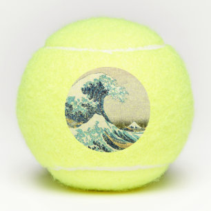 Pelotas De Tenis Katsushika Hokusai - La gran ola de Kanagawa