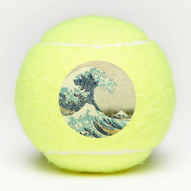 Pelotas De Tenis Katsushika Hokusai - La gran ola de Kanagawa (Anverso)