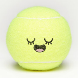 Pelotas De Tenis Kawaii cute sonriente Emoji emoticono