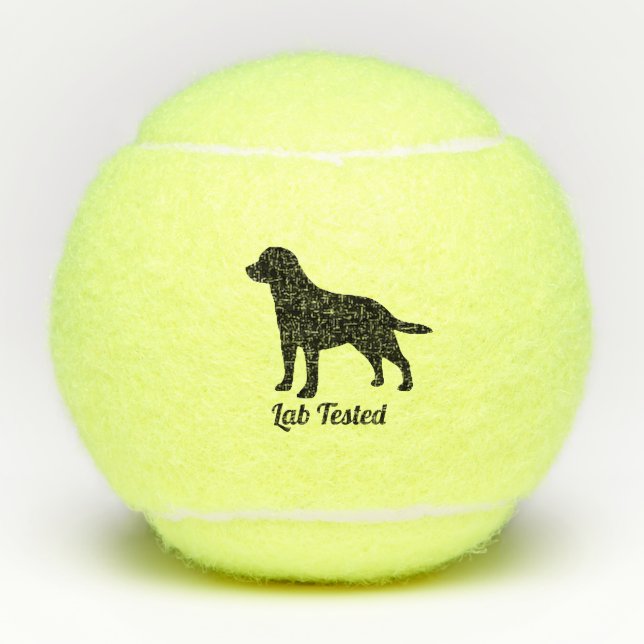 Pelotas De Tenis Labrador retriever su texto (Anverso)
