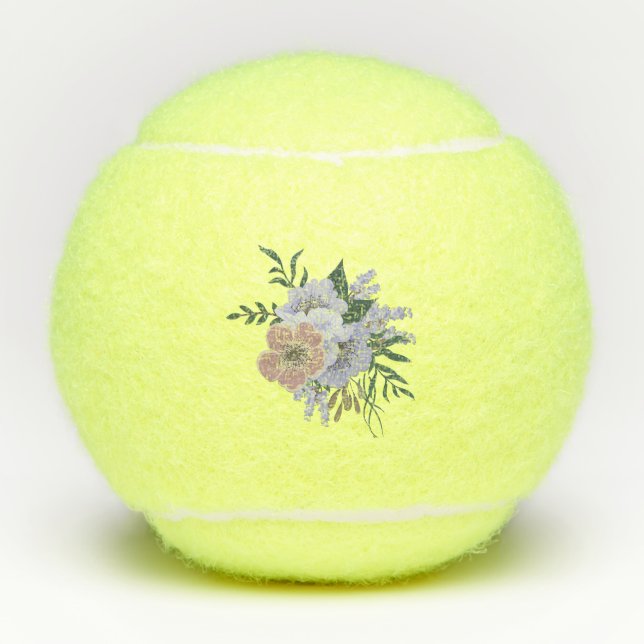 Pelotas De Tenis Lavanda encantadora en Bouquet (Anverso)