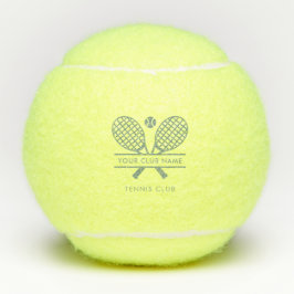Pelotas De Tenis Lawn Tennis Club Name Rackets Motif Team Custom