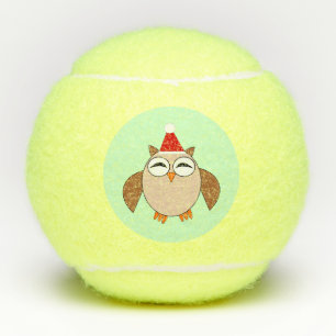 Pelotas De Tenis Lechuza de Navidades Cute
