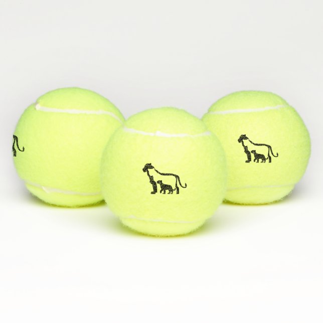 Pelotas De Tenis Leones blancos y negros (Múltiples)