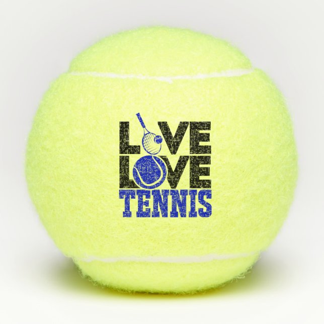 Pelotas De Tenis Live LOVE Tennis Blue Tennis Ball (Anverso)