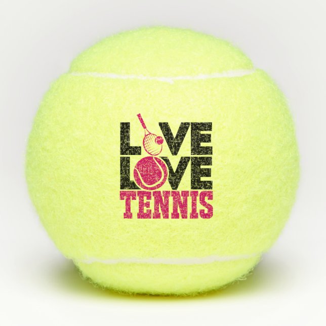 Pelotas De Tenis Live LOVE Tennis Pink Tennis Ball (Anverso)