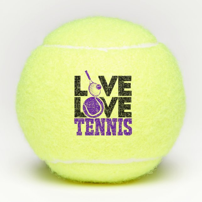 Pelotas De Tenis Live LOVE Tennis Purple Tennis Ball (Anverso)