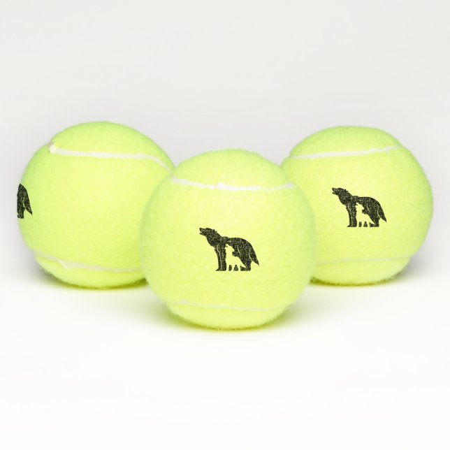Pelotas De Tenis Lobos blancos y negros (Múltiples)