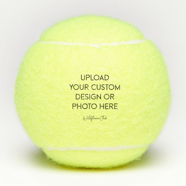 Pelotas De Tenis Logo de Foto Personalizado  (Anverso)