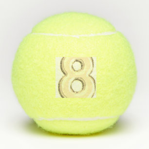 Pelotas De Tenis Logo Número 8 Impreso en Negrita Penn Campeonato D
