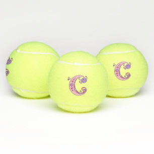 Pelotas De Tenis Los chicas del monograma de la letra C