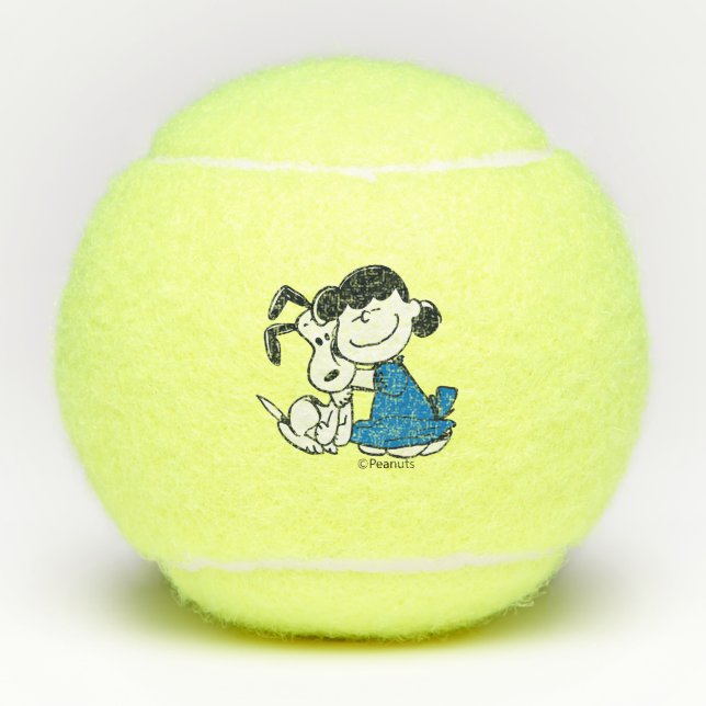 Pelotas De Tenis Lucy Hugging Snoopy (Anverso)