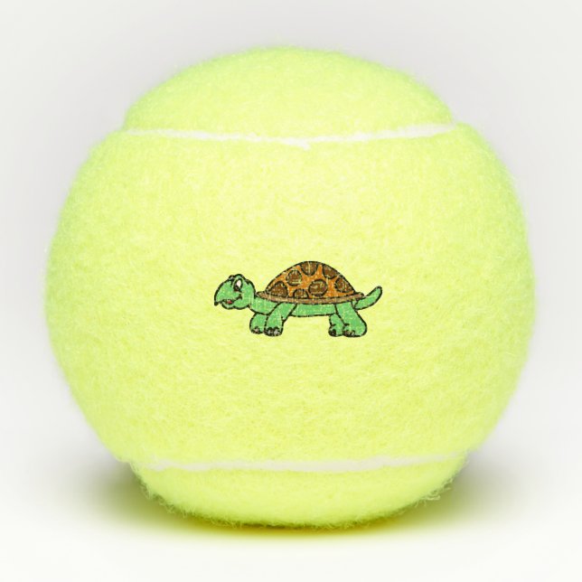 Pelotas De Tenis Lustiege Schildkröte (Anverso)