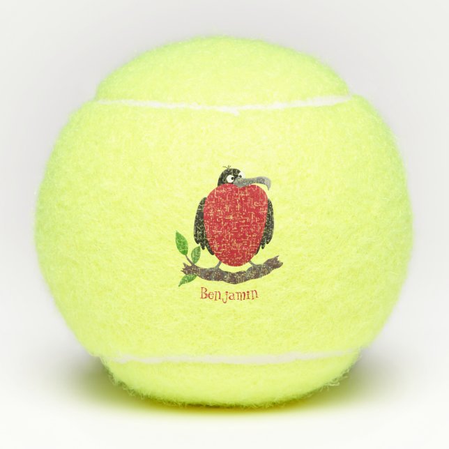 Pelotas De Tenis Magnífico personalizado de pájaro fragata (Anverso)