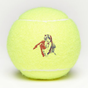 Pelotas De Tenis Manga Americano Neko Gatita Kawaii Anime
