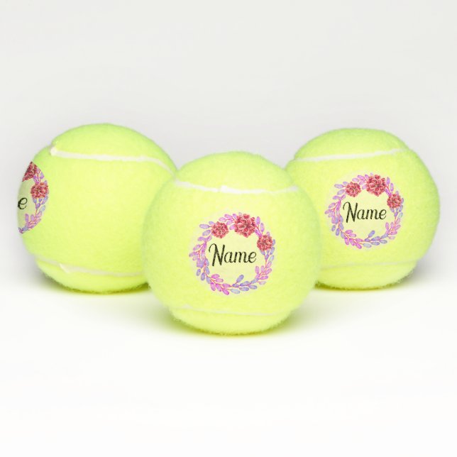 Pelotas De Tenis Marco floral (Múltiples)