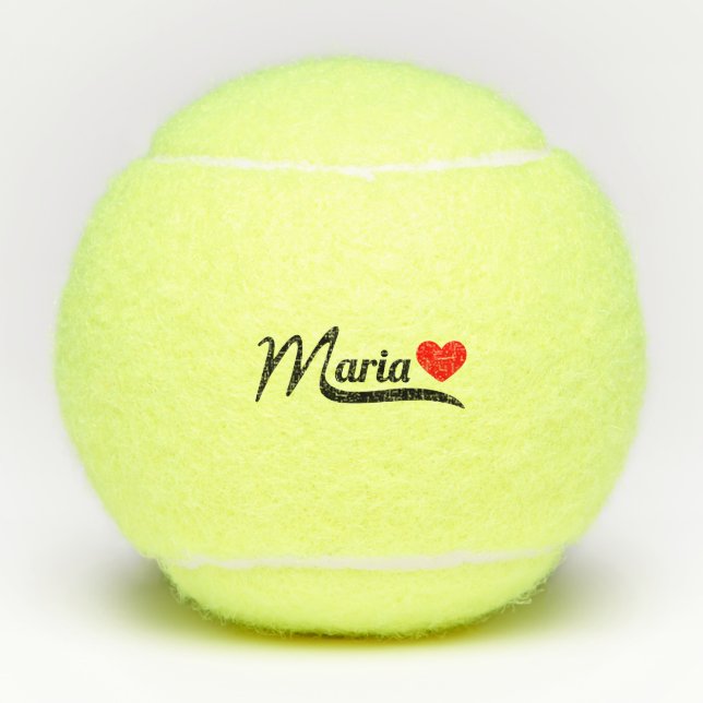 Pelotas De Tenis María (Anverso)