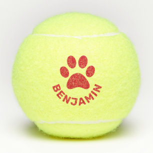Pelotas De Tenis Mascota de impresión de papel rojo personalizado 