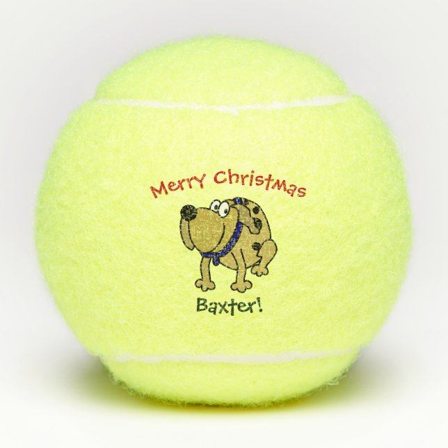 Pelotas De Tenis Mascota de perro Toy Cute Navidades (Anverso)