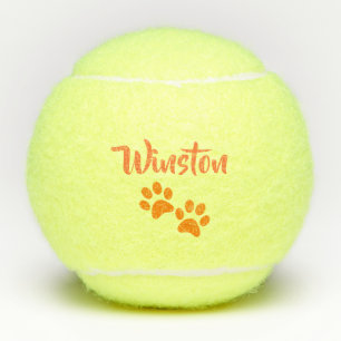 Pelotas De Tenis Mascota personalizado impresión anaranjada de la