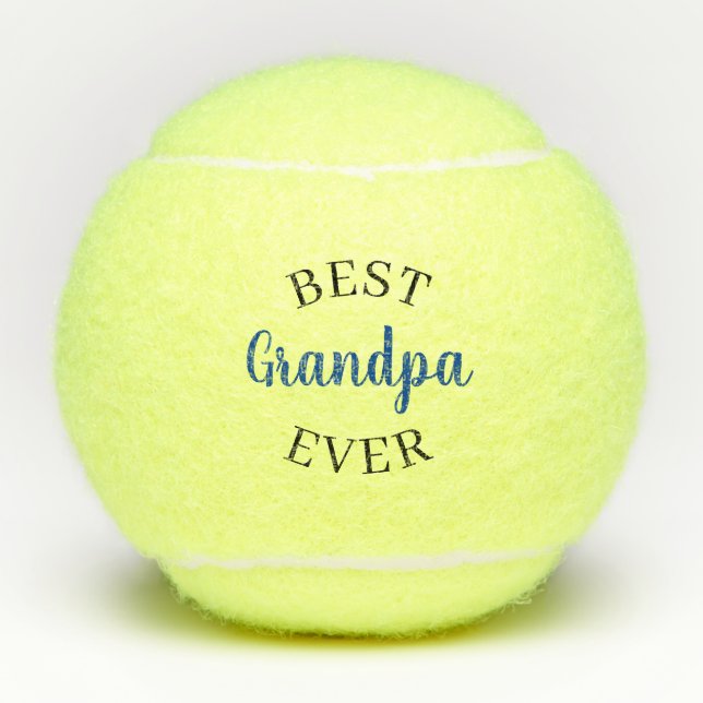 Pelotas De Tenis Mejor Abuelo personalizado Papa Gramps (Anverso)