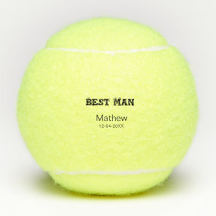 Pelotas De Tenis Mejor hombre despedida de soltero añadir nombre fe
